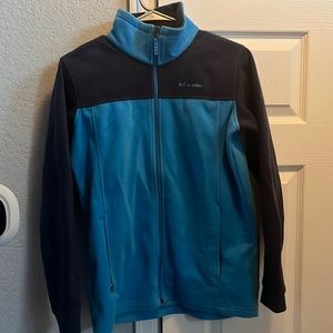 Columbia Omni-Heat Thermal Zip-Ip Jacket - Navy/Carolina Blue - Boys L (14/16)